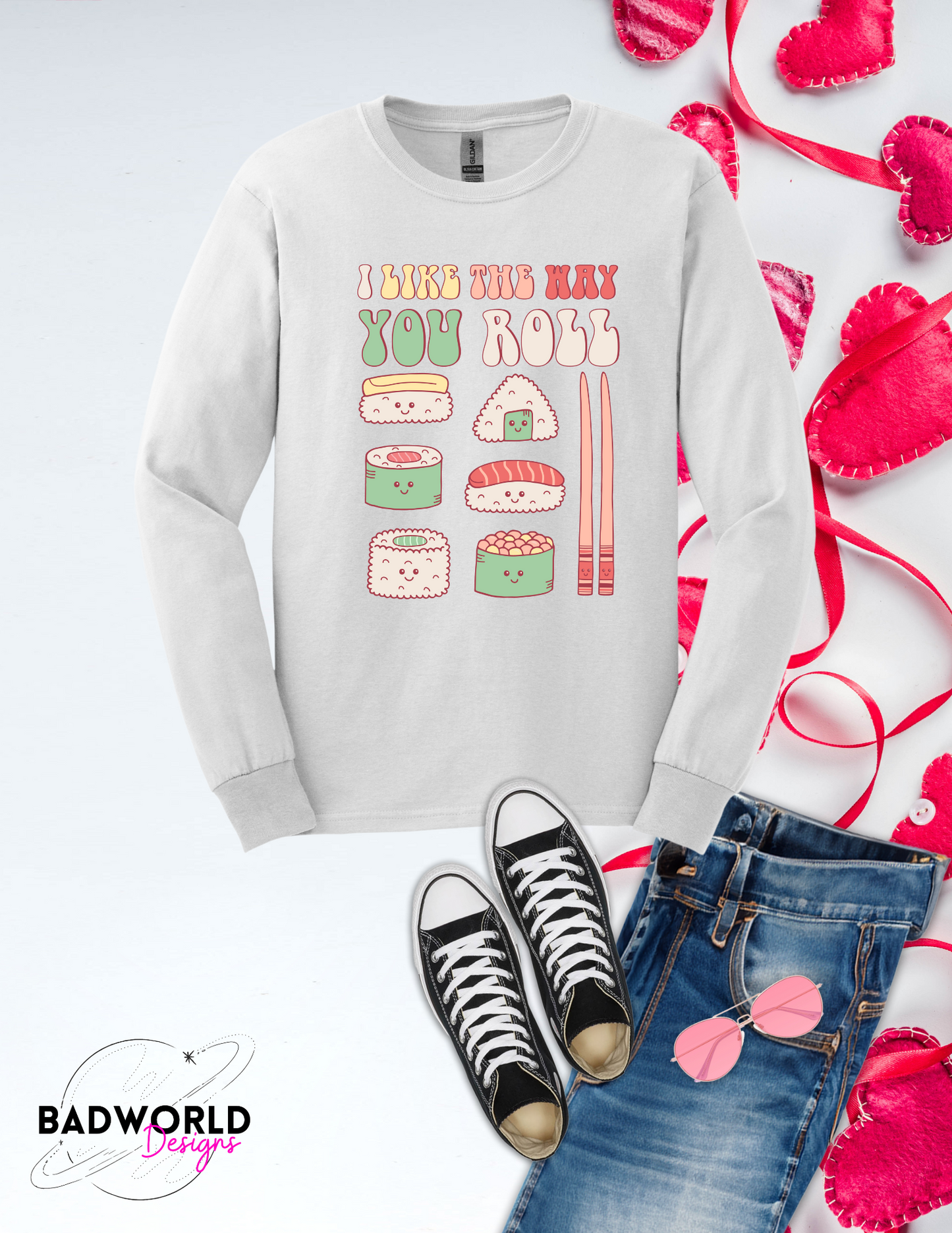 Sushi Roll VDay Long Sleeve T
