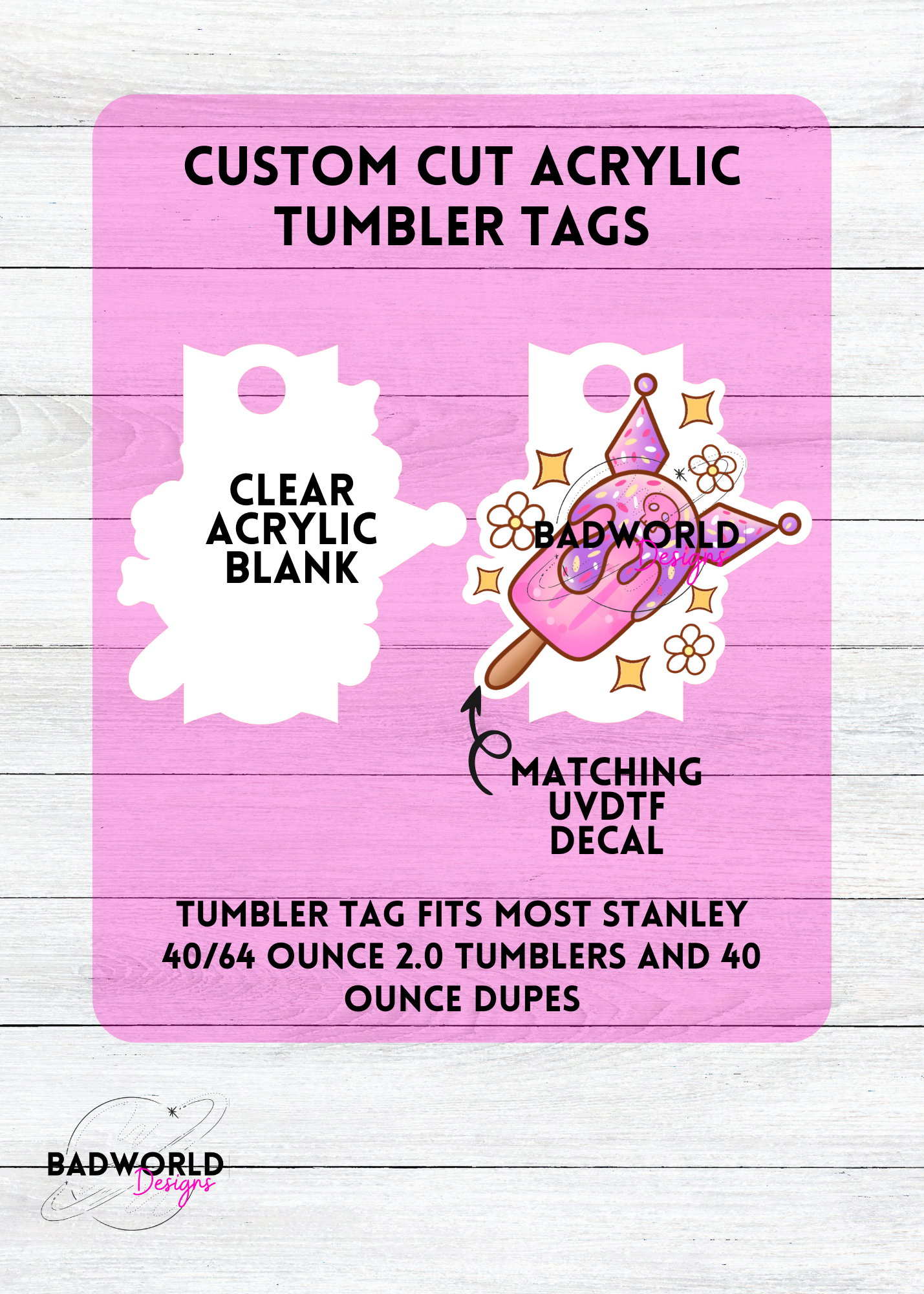 Kawaii Summer Pop Tumbler Topper Blank Sets