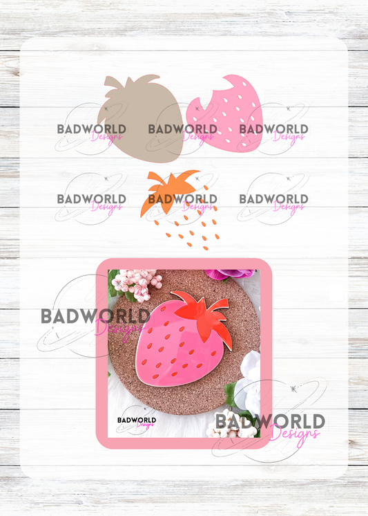 Summer Berry Coaster - DIGITAL FILE