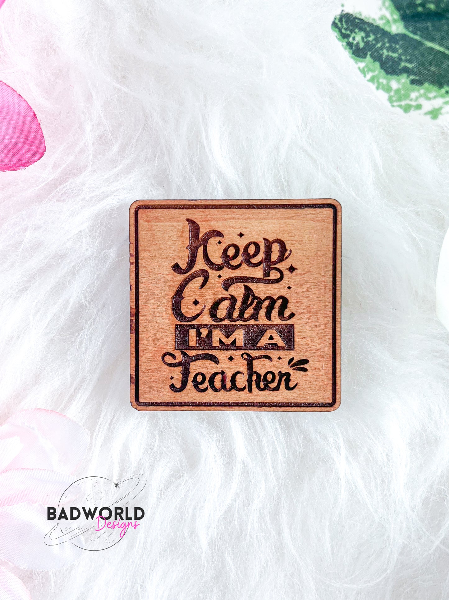 Wooden Teacher Magnets