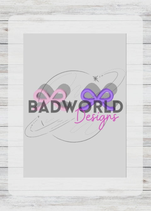 Simple Bow Straw Topper - DIGITAL FILE