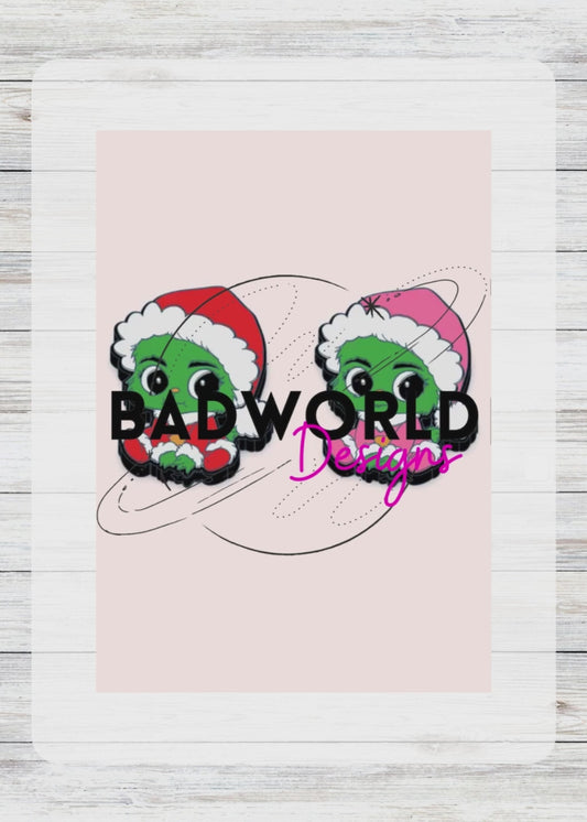 Baby Green Grouch Straw Topper - DIGITAL FILE
