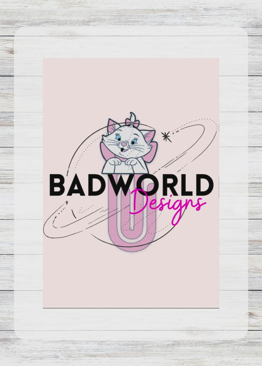 Marie Cat Paper Clip - DIGITAL FILE