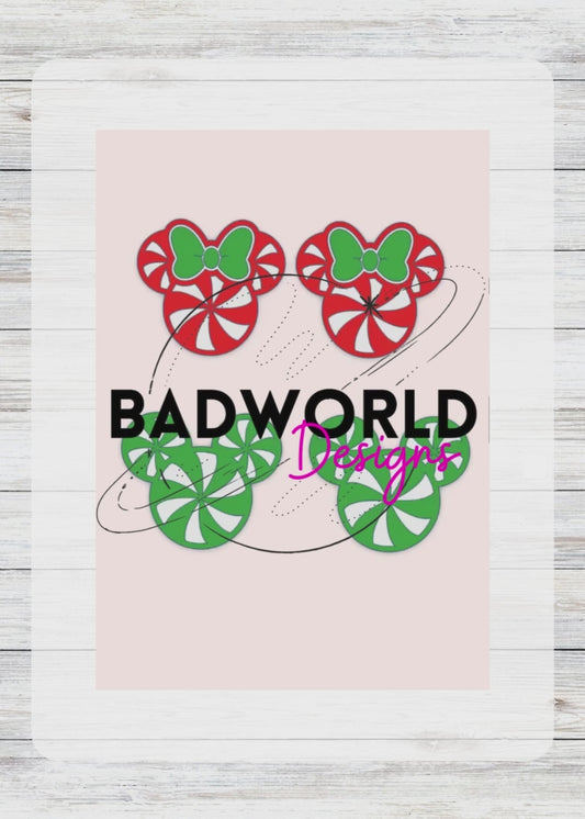 Peppermint Mouse Toppers - DIGITAL FILE