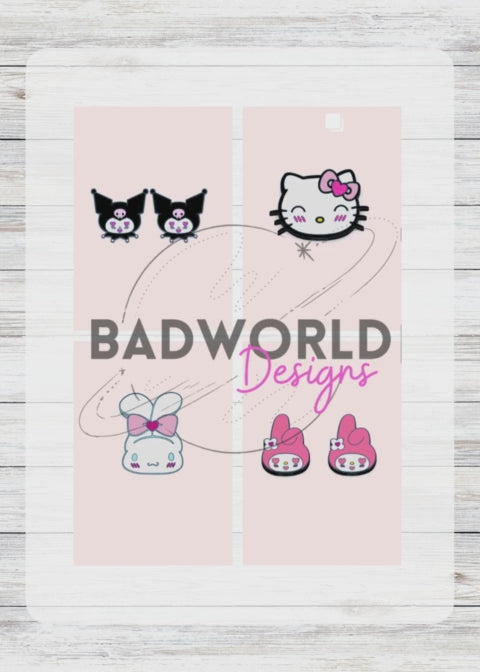 Kawaii Friends VDay Straw Toppers - DIGITAL FILE