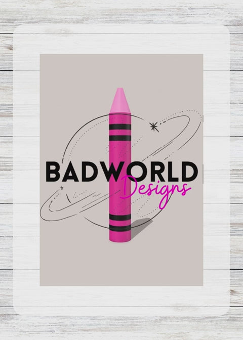 Crayon Shaped Pen - DIGITAL FILE