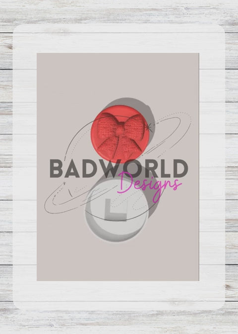 Knitted VDay Bow Fidget Clicker - DIGITAL FILE